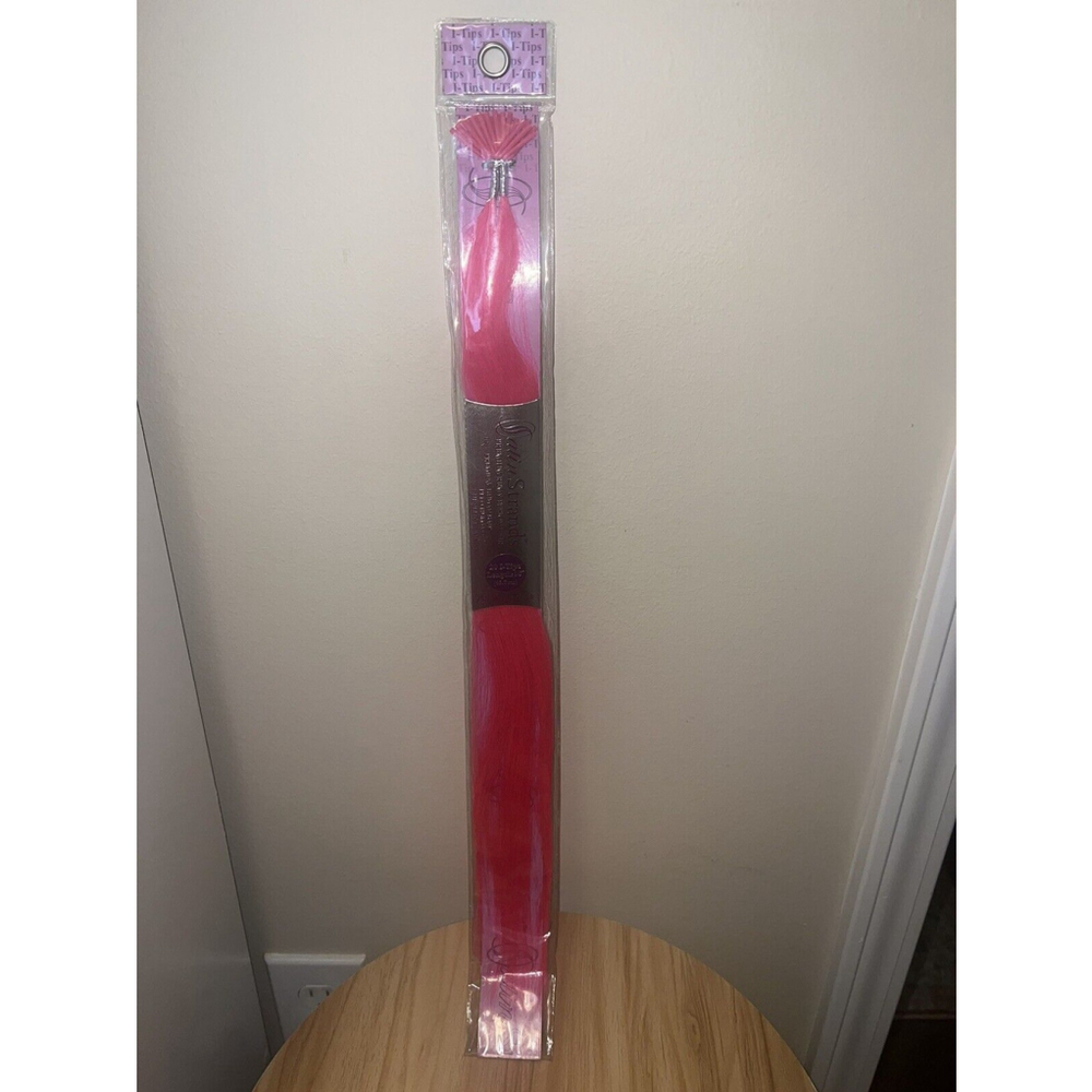 Satin Strands Premium Remy Fusion 100% Human Hair 20 I-Tips 18” Pompano Pink NEW